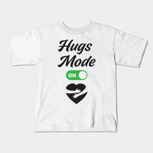 Hugs Mode is ON with Hugged Heart Kids T-Shirt by merchcustom